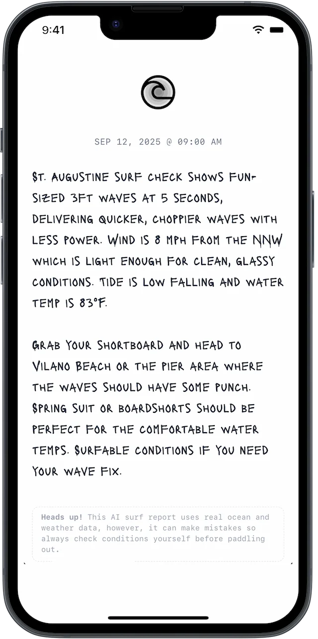 Can I Surf Today? mockup